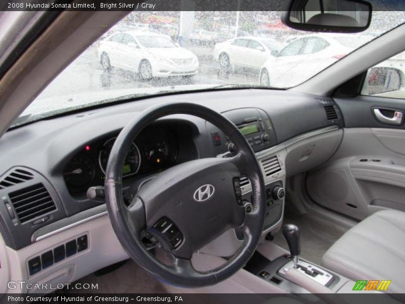 Bright Silver / Gray 2008 Hyundai Sonata Limited