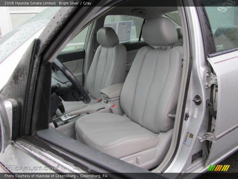 Bright Silver / Gray 2008 Hyundai Sonata Limited