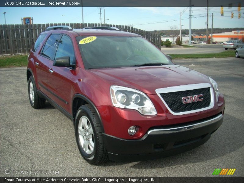 Red Jewel / Ebony 2009 GMC Acadia SLE