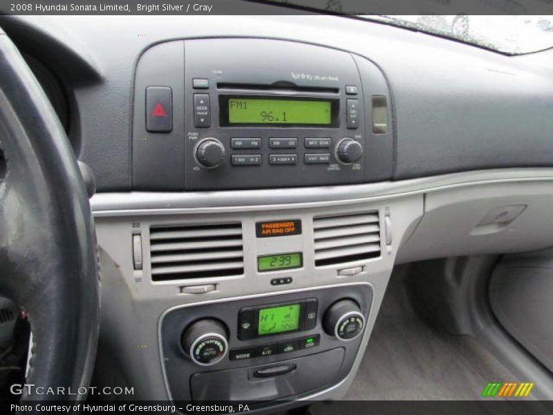 Bright Silver / Gray 2008 Hyundai Sonata Limited