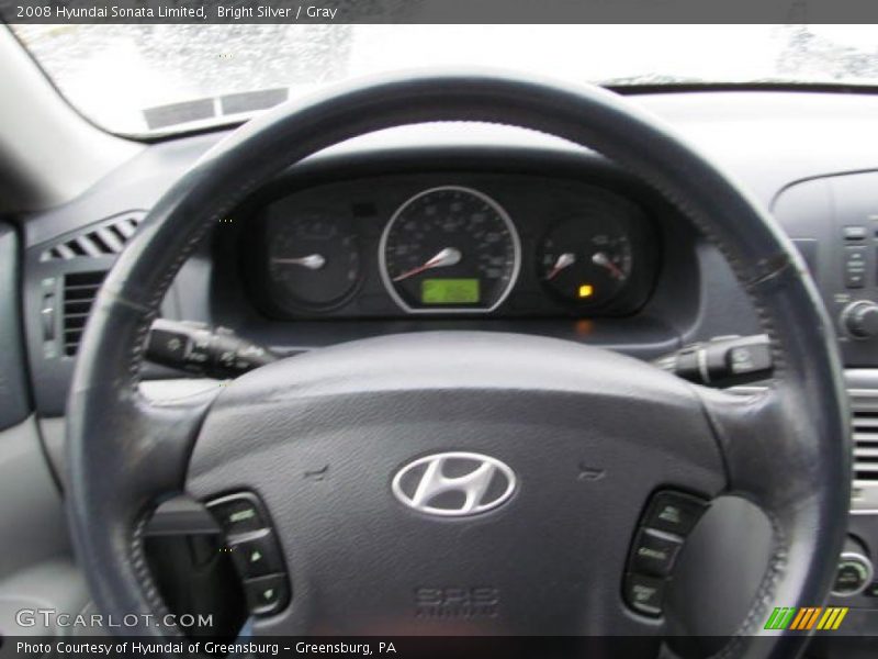 Bright Silver / Gray 2008 Hyundai Sonata Limited