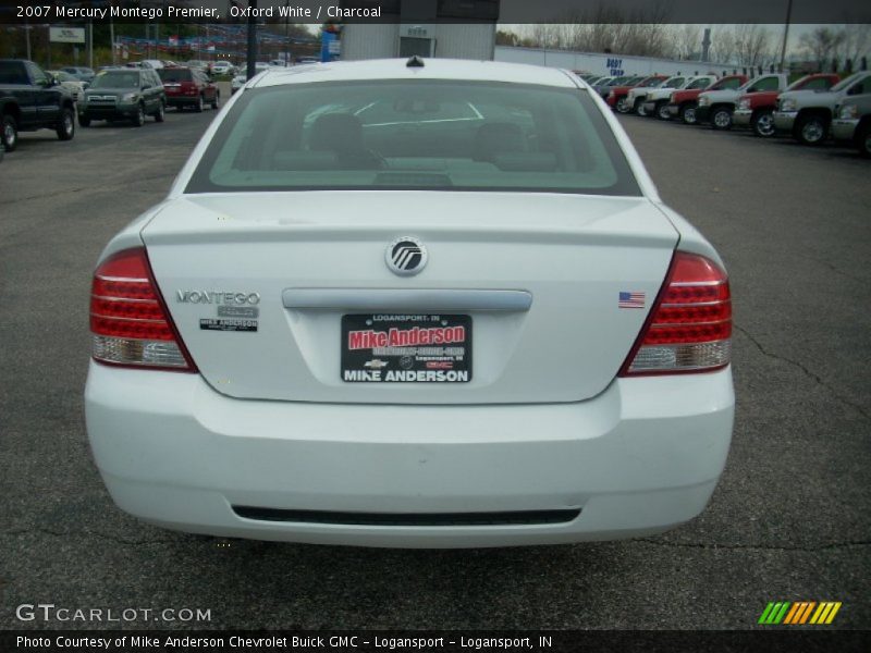 Oxford White / Charcoal 2007 Mercury Montego Premier