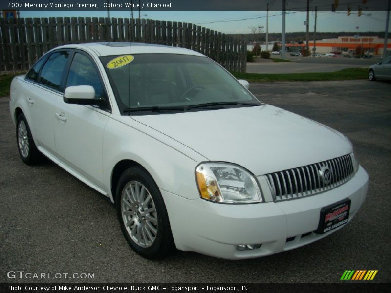 Oxford White / Charcoal 2007 Mercury Montego Premier