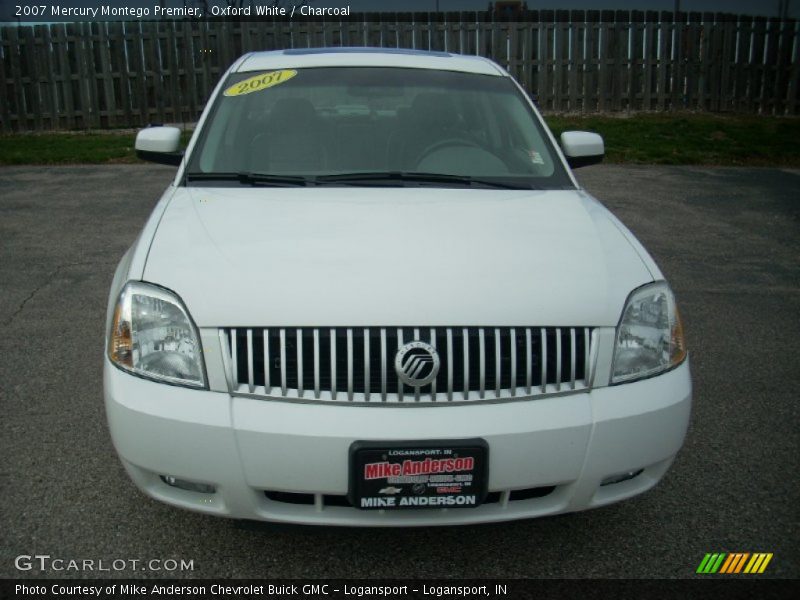 Oxford White / Charcoal 2007 Mercury Montego Premier