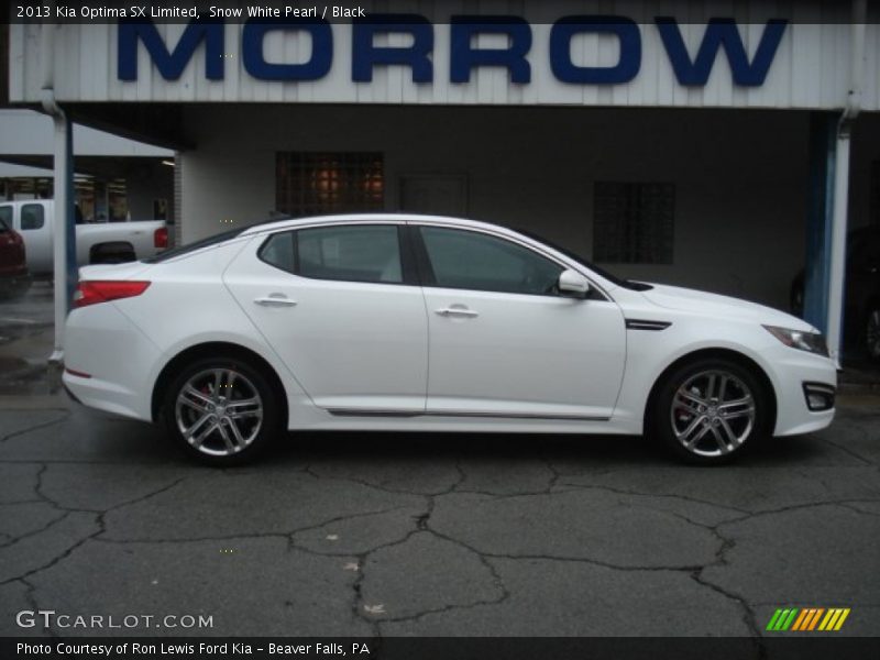 Snow White Pearl / Black 2013 Kia Optima SX Limited