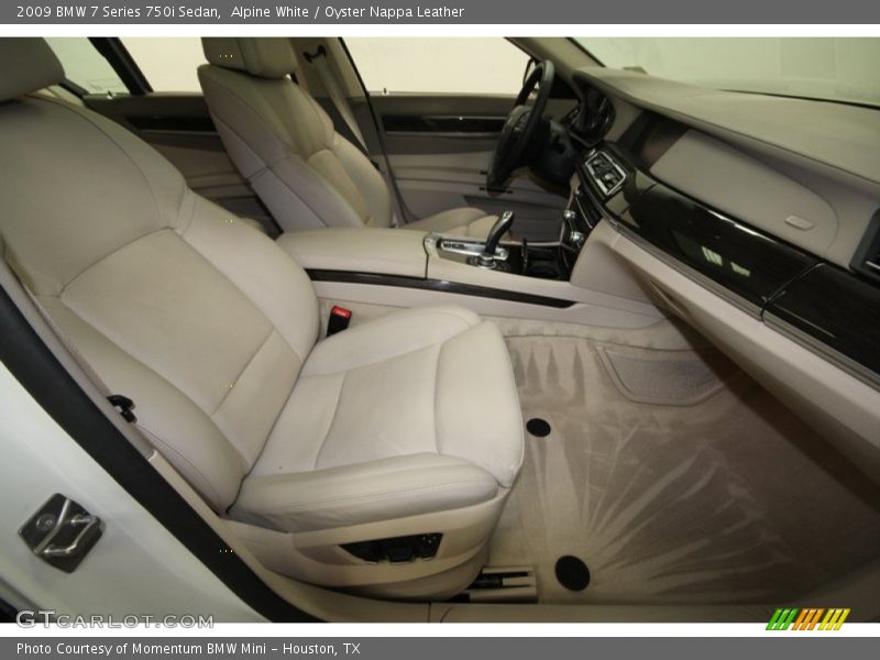 Alpine White / Oyster Nappa Leather 2009 BMW 7 Series 750i Sedan