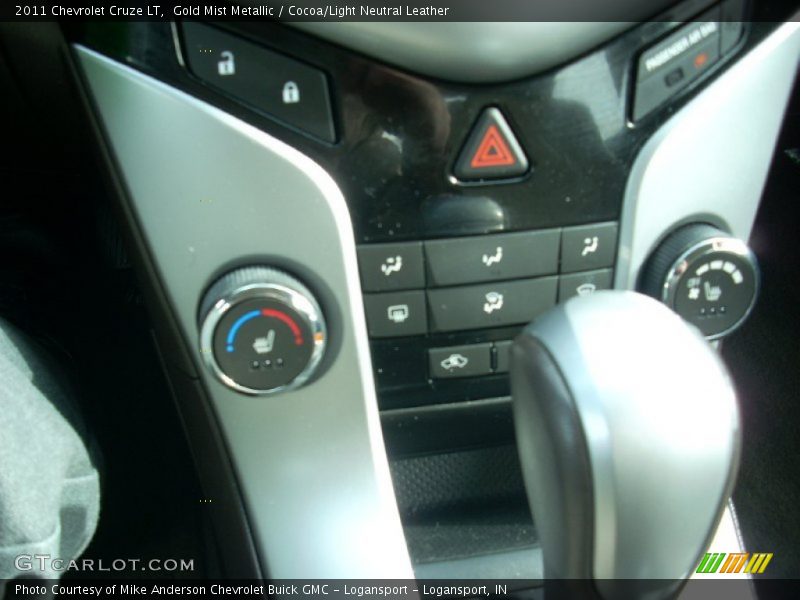 Gold Mist Metallic / Cocoa/Light Neutral Leather 2011 Chevrolet Cruze LT