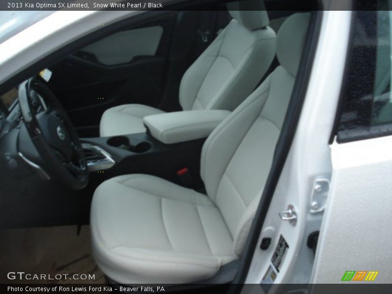 Front Seat of 2013 Optima SX Limited