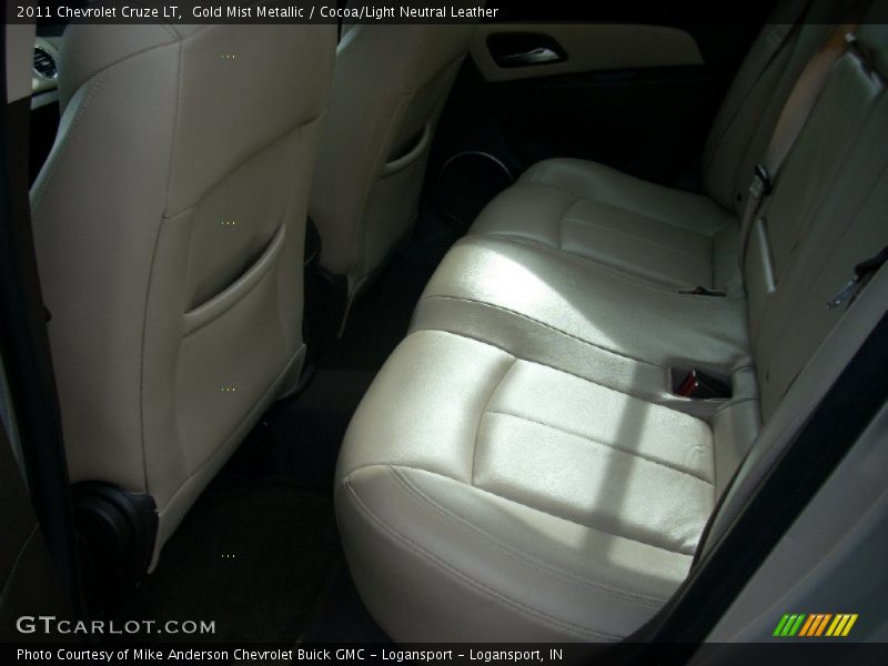 Gold Mist Metallic / Cocoa/Light Neutral Leather 2011 Chevrolet Cruze LT