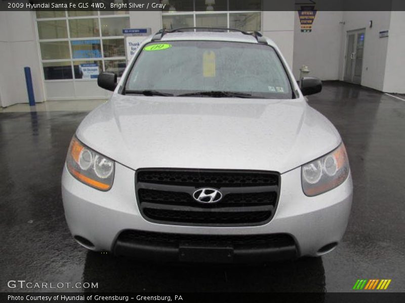 Bright Silver / Gray 2009 Hyundai Santa Fe GLS 4WD