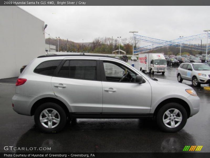Bright Silver / Gray 2009 Hyundai Santa Fe GLS 4WD