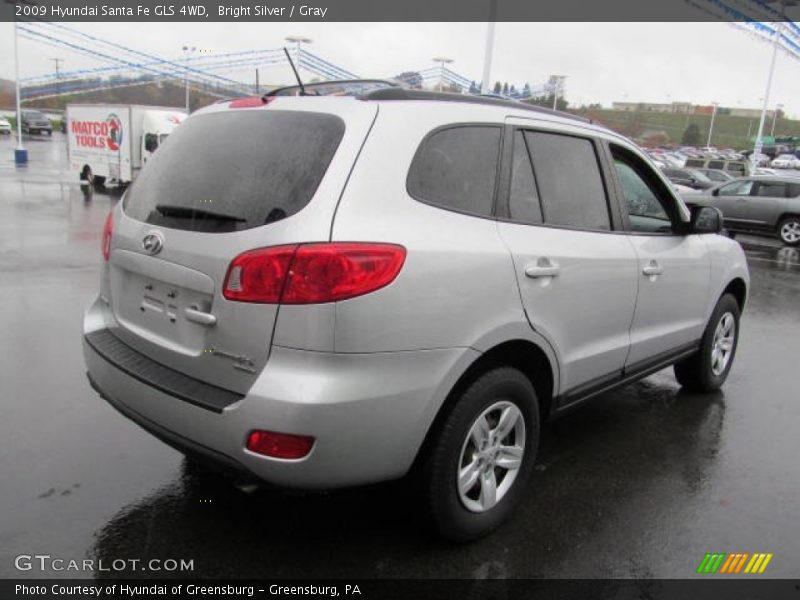 Bright Silver / Gray 2009 Hyundai Santa Fe GLS 4WD