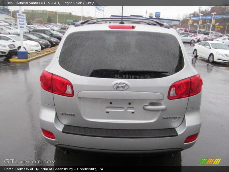 Bright Silver / Gray 2009 Hyundai Santa Fe GLS 4WD