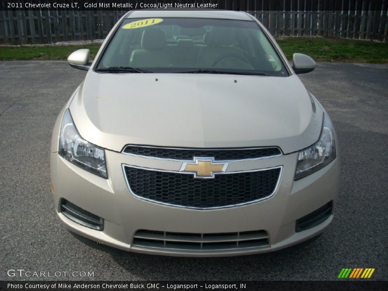 Gold Mist Metallic / Cocoa/Light Neutral Leather 2011 Chevrolet Cruze LT