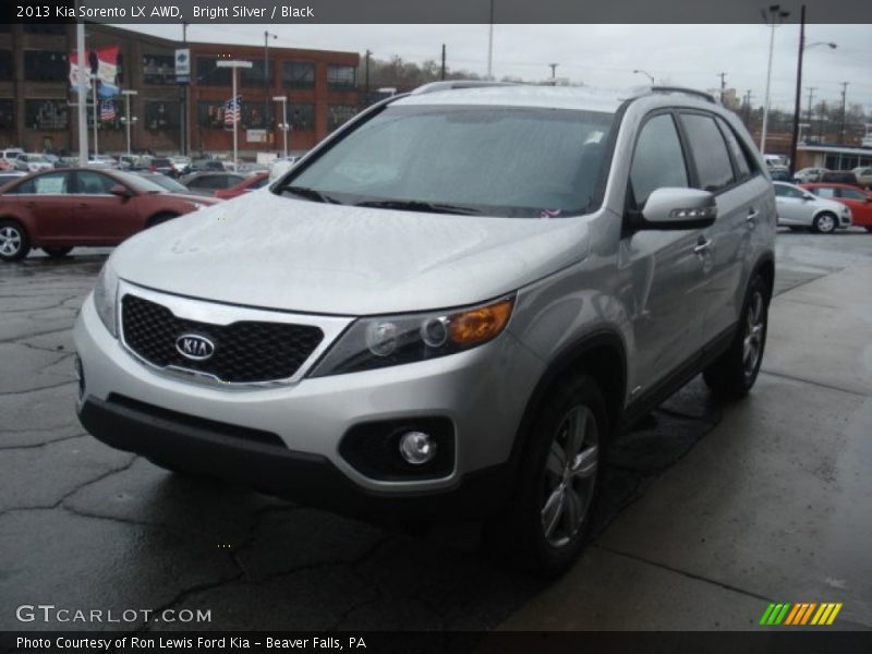Bright Silver / Black 2013 Kia Sorento LX AWD