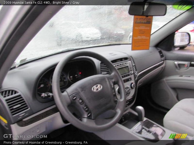 Bright Silver / Gray 2009 Hyundai Santa Fe GLS 4WD