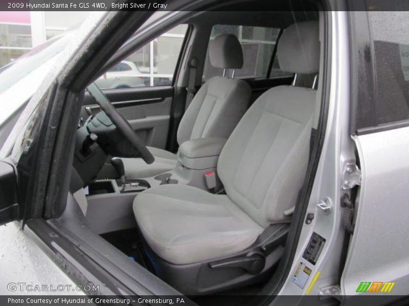 Bright Silver / Gray 2009 Hyundai Santa Fe GLS 4WD