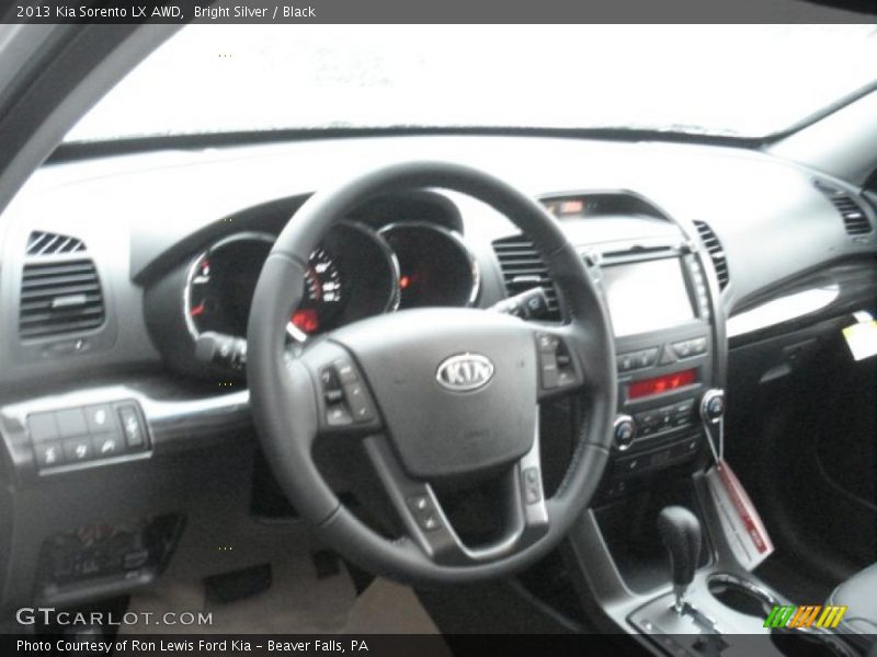 Bright Silver / Black 2013 Kia Sorento LX AWD