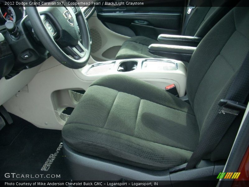 Copperhead Pearl / Black/Light Graystone 2012 Dodge Grand Caravan SXT