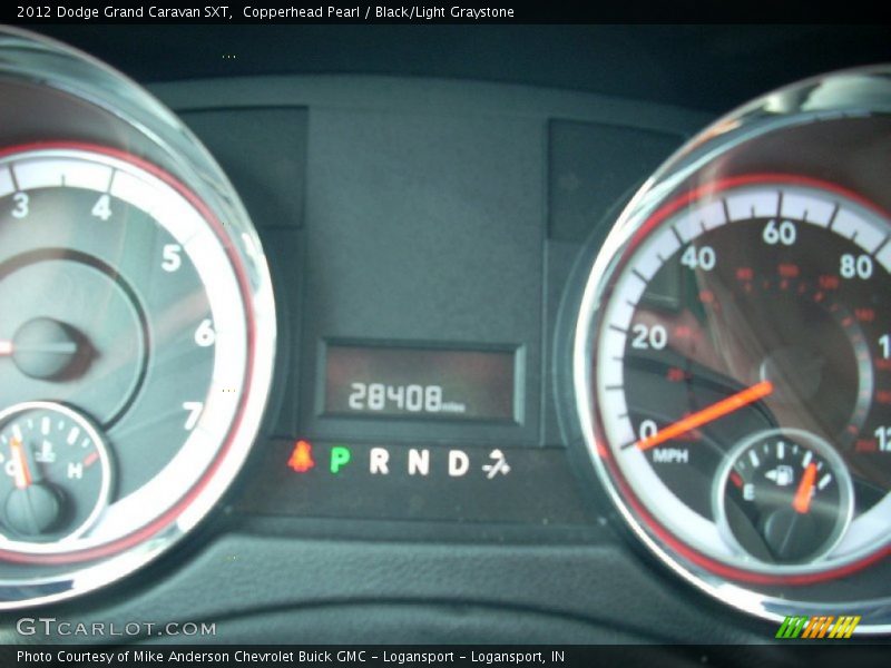 Copperhead Pearl / Black/Light Graystone 2012 Dodge Grand Caravan SXT