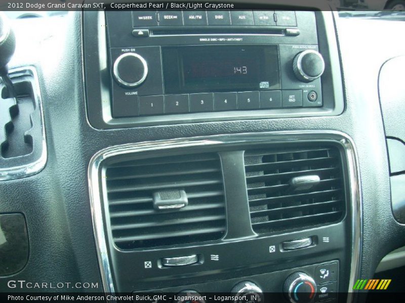 Copperhead Pearl / Black/Light Graystone 2012 Dodge Grand Caravan SXT