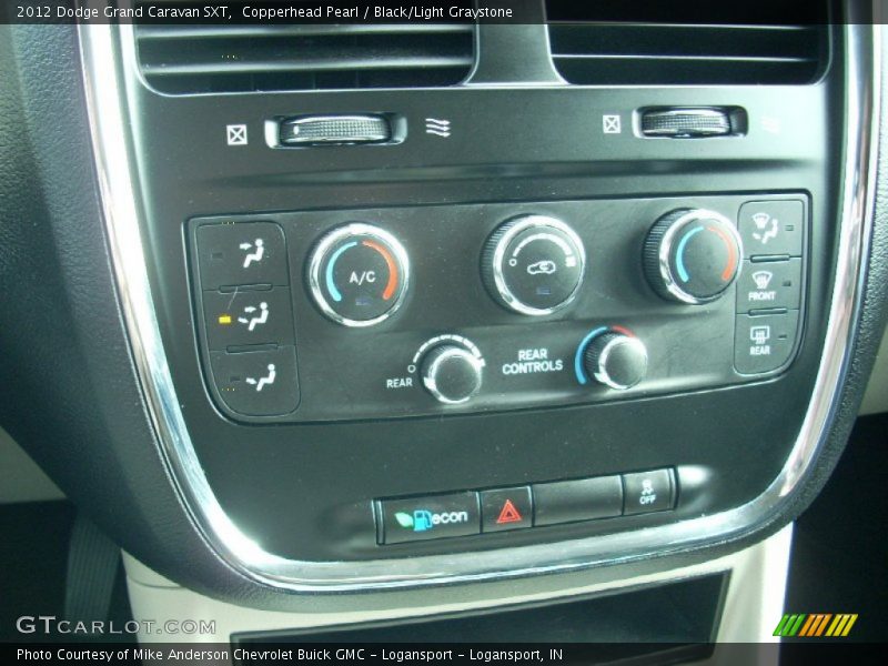 Copperhead Pearl / Black/Light Graystone 2012 Dodge Grand Caravan SXT