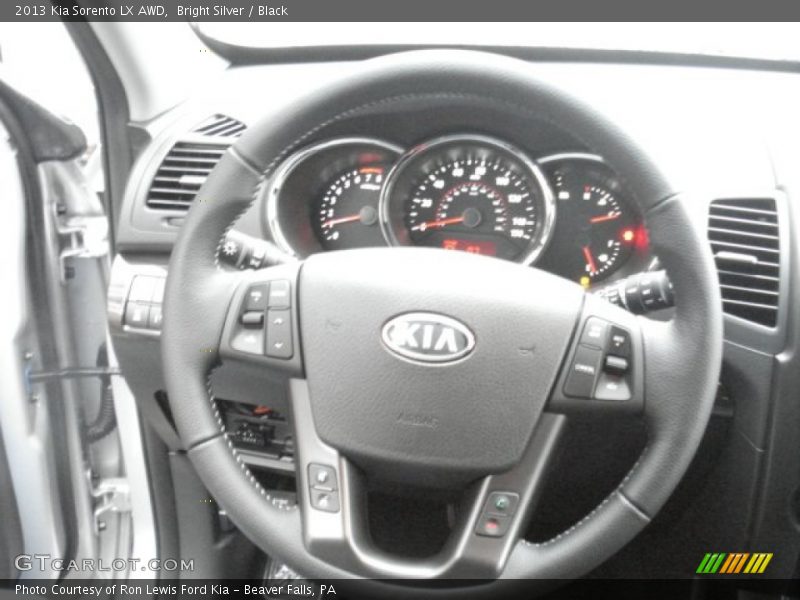 Bright Silver / Black 2013 Kia Sorento LX AWD