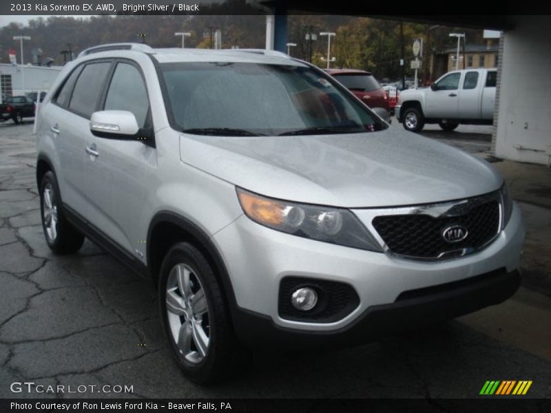 Bright Silver / Black 2013 Kia Sorento EX AWD