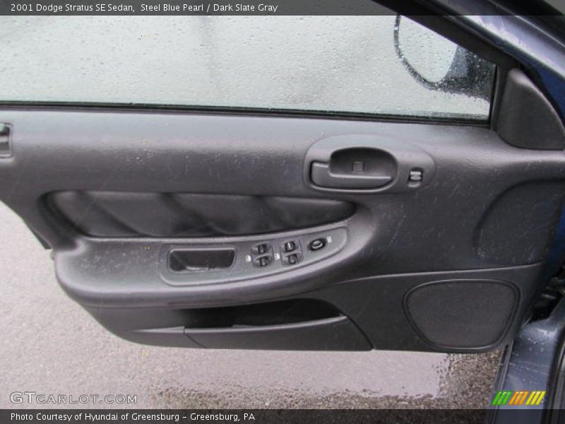 Steel Blue Pearl / Dark Slate Gray 2001 Dodge Stratus SE Sedan
