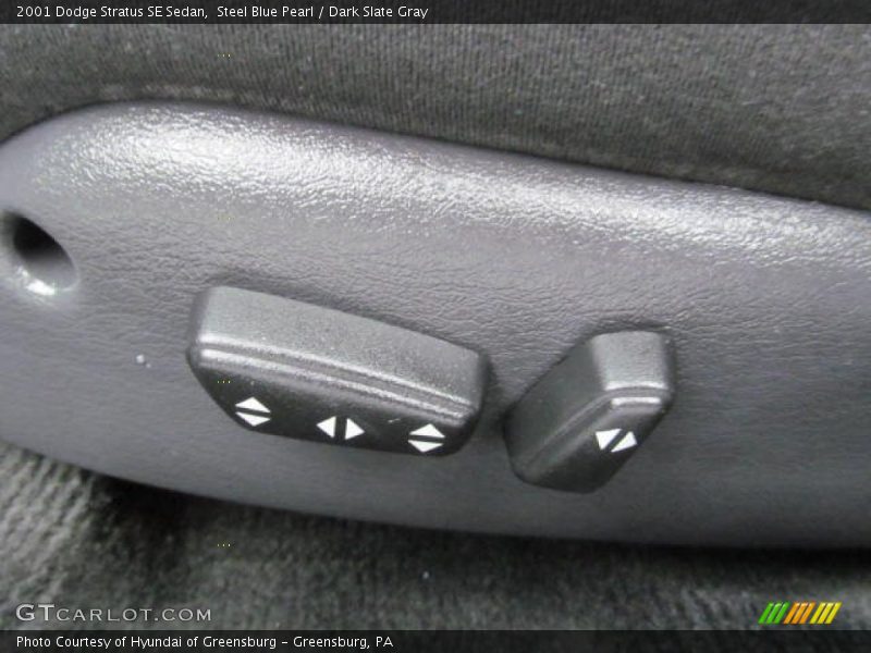 Steel Blue Pearl / Dark Slate Gray 2001 Dodge Stratus SE Sedan