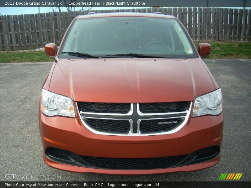 Copperhead Pearl / Black/Light Graystone 2012 Dodge Grand Caravan SXT