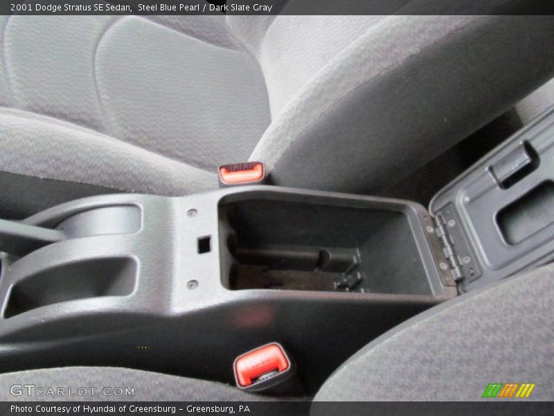 Steel Blue Pearl / Dark Slate Gray 2001 Dodge Stratus SE Sedan