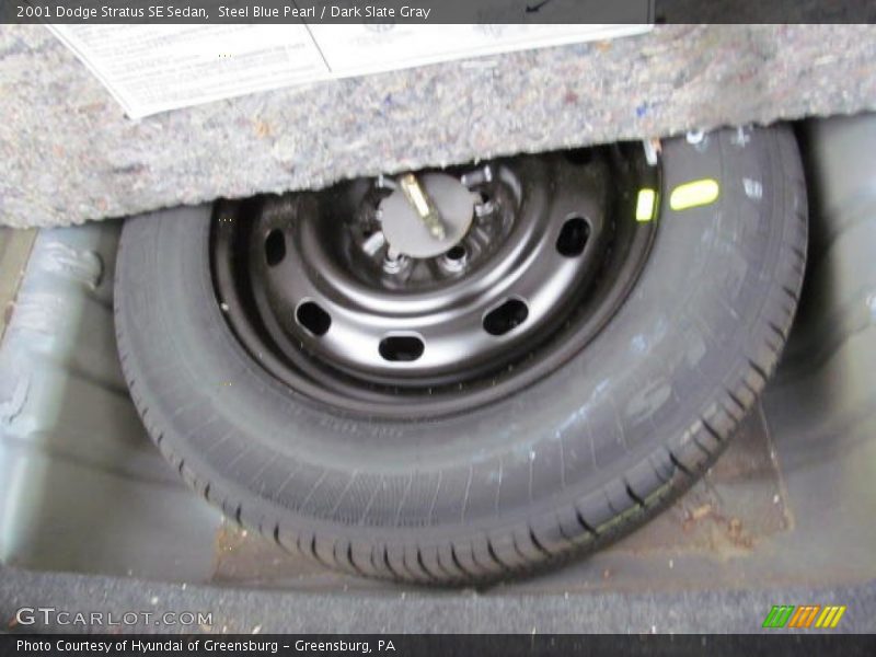 Steel Blue Pearl / Dark Slate Gray 2001 Dodge Stratus SE Sedan