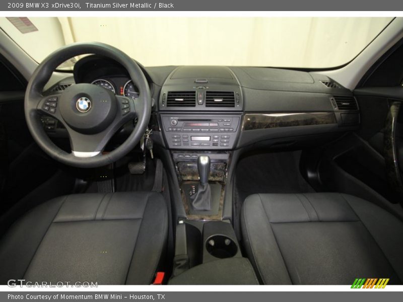 Titanium Silver Metallic / Black 2009 BMW X3 xDrive30i