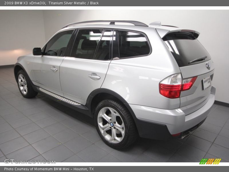 Titanium Silver Metallic / Black 2009 BMW X3 xDrive30i
