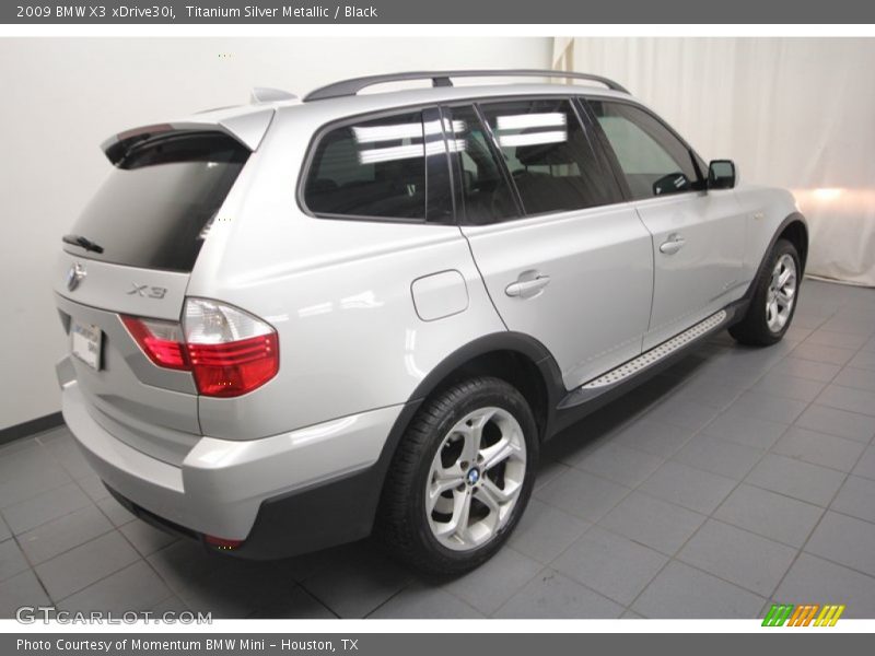Titanium Silver Metallic / Black 2009 BMW X3 xDrive30i