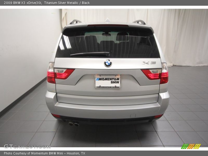 Titanium Silver Metallic / Black 2009 BMW X3 xDrive30i