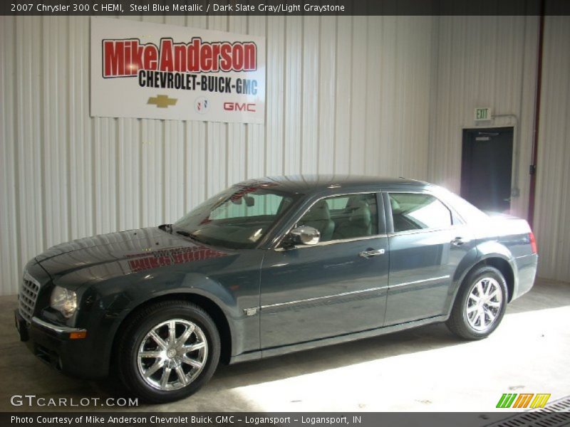Steel Blue Metallic / Dark Slate Gray/Light Graystone 2007 Chrysler 300 C HEMI