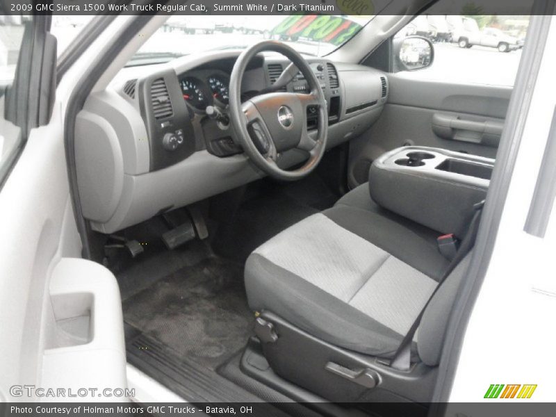 Summit White / Dark Titanium 2009 GMC Sierra 1500 Work Truck Regular Cab