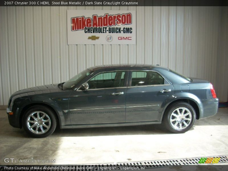Steel Blue Metallic / Dark Slate Gray/Light Graystone 2007 Chrysler 300 C HEMI