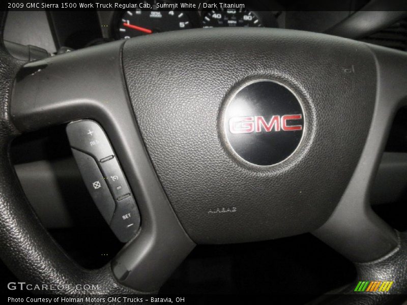 Summit White / Dark Titanium 2009 GMC Sierra 1500 Work Truck Regular Cab