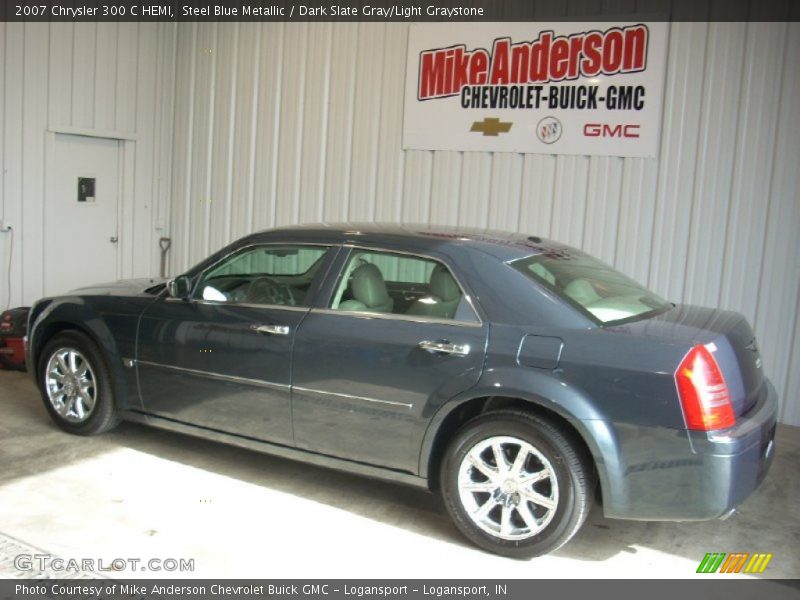 Steel Blue Metallic / Dark Slate Gray/Light Graystone 2007 Chrysler 300 C HEMI