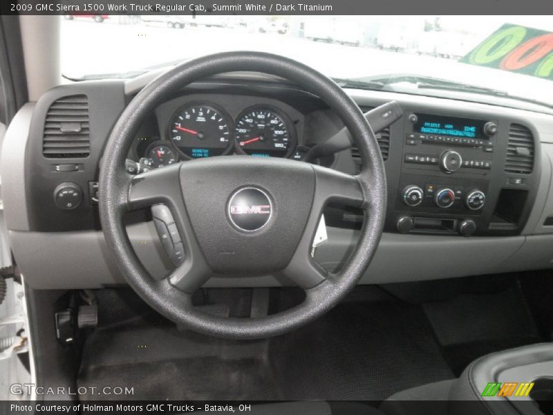 Summit White / Dark Titanium 2009 GMC Sierra 1500 Work Truck Regular Cab