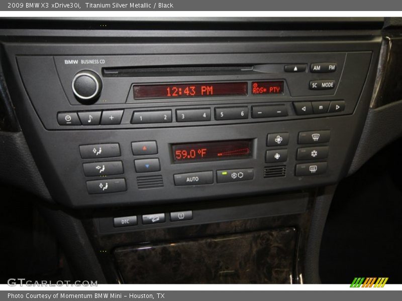 Titanium Silver Metallic / Black 2009 BMW X3 xDrive30i