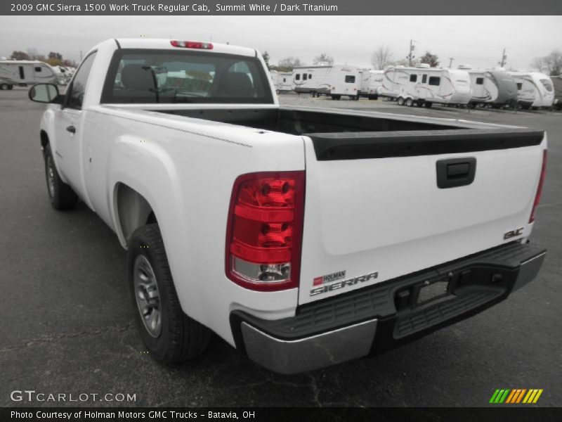 Summit White / Dark Titanium 2009 GMC Sierra 1500 Work Truck Regular Cab