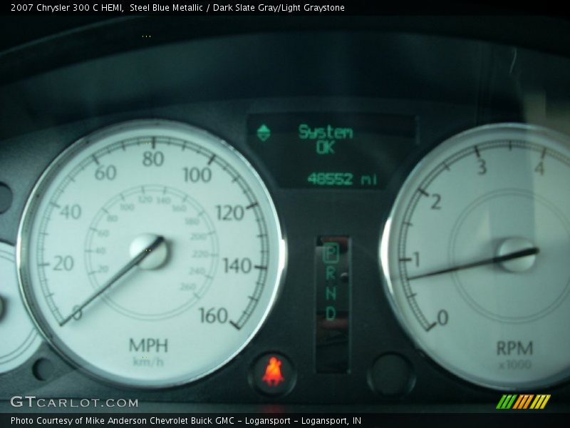 Steel Blue Metallic / Dark Slate Gray/Light Graystone 2007 Chrysler 300 C HEMI