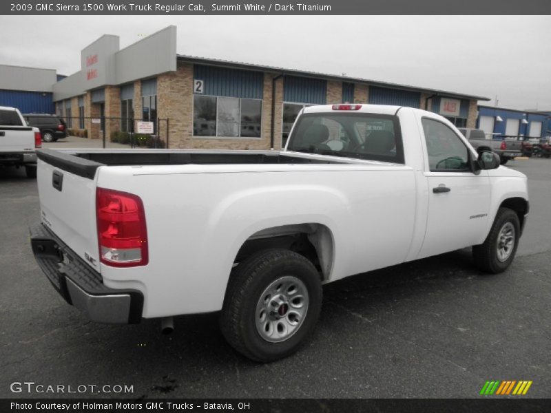 Summit White / Dark Titanium 2009 GMC Sierra 1500 Work Truck Regular Cab