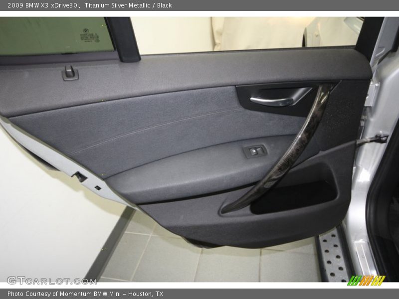 Titanium Silver Metallic / Black 2009 BMW X3 xDrive30i