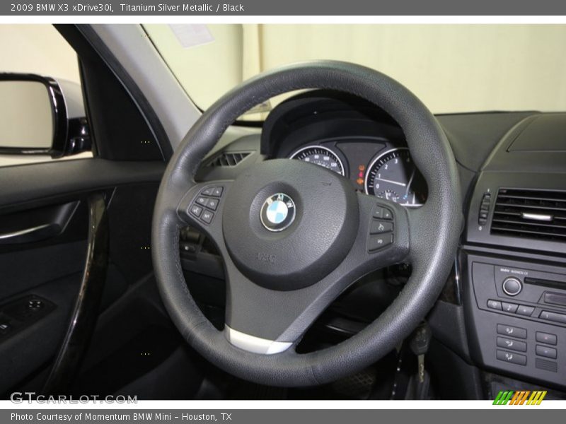 Titanium Silver Metallic / Black 2009 BMW X3 xDrive30i