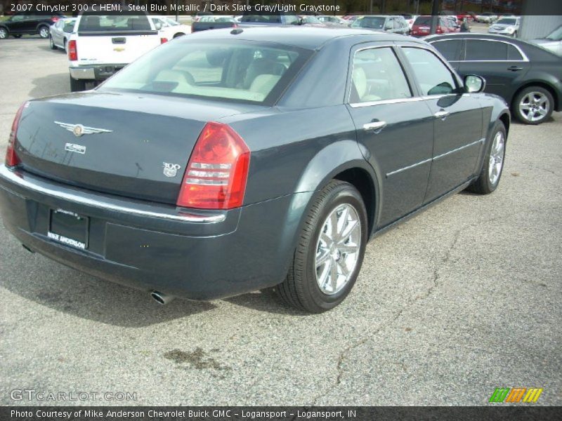 Steel Blue Metallic / Dark Slate Gray/Light Graystone 2007 Chrysler 300 C HEMI